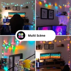 KOZii - Guirlande connectée LED RVB USB 10m Synchronisation musicale - KGRL10RVBMIP