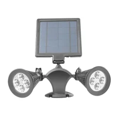 L450 - Projecteur Solaire Led Double - 400 Lumens - Batterie 4000mah - Ip44 - Extérieur