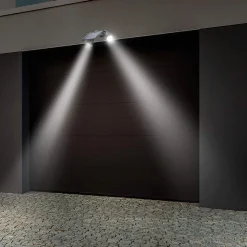 L450 - Projecteur Solaire Led Double - 400 Lumens - Batterie 4000mah - Ip44 - Extérieur