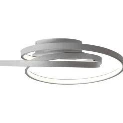 LABYRINTH Plafonnier gris LED intégrée 44W métal/acrylique ampoule incluse