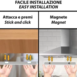 LACTEA : Lampe LED rechargeable sous meuble 20 cm, 100 lumens, avec CCT. Argent