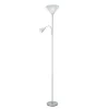 Lampadaire 2 ampoules E27 E14 IP20 gris