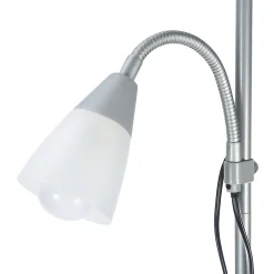 Lampadaire 2 ampoules E27 E14 IP20 gris