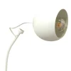 Lampadaire 126 cm fin en métal blanc et abat-jour rond - PIXAR 8488
