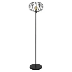 Lampadaire - EDM - Vintage - Noir - Adulte - E27 - LED - 150x35cm