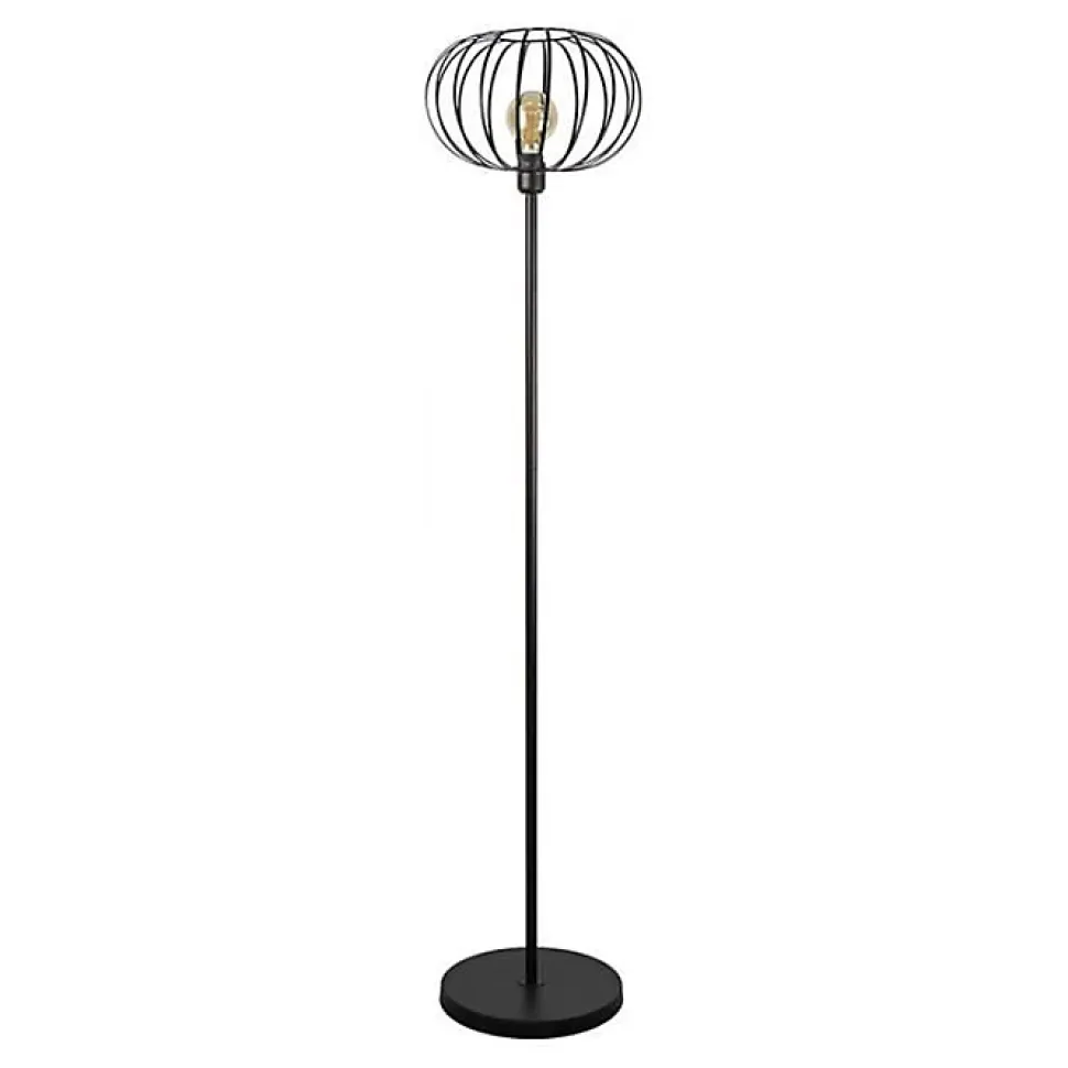Lampadaire - EDM - Vintage - Noir - Adulte - E27 - LED - 150x35cm