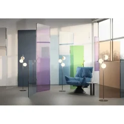 Lampadaire - Maytoni - Nostalgia - Or mat - Verre - 3 bras lumineux