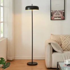 Lampadaire à pied Barton 2 x E27 159 cm noir lux.pro