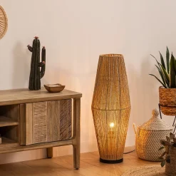 Lampadaire Aissa - métal & papier H83 cm - Atmosphera