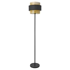 Lampadaire Albans E27 160 x 30 cm noir doré lux.pro