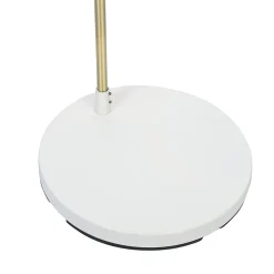 Lampadaire Apennin GoodHome crème E27 IP20 l.35 x H.160 cm