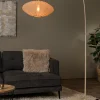 Lampadaire arc Corina beige crème IP20 E27 40W Ø55 x H.192cm Lucide