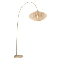 Lampadaire arc Corina beige crème IP20 E27 40W Ø55 x H.192cm Lucide