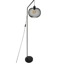 Lampadaire arc Emie noir - métal H158 cm - Atmosphera