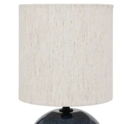Lampadaire arc Gaia en coton H26,5cm bleu - Atmosphera