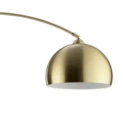Lampadaire arc Manor laiton doré H.195cm IP20 E27 20W Brilliant