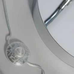 Lampadaire arc moderne chromé réglable sans abat-jour