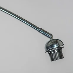 Lampadaire arc moderne chromé réglable sans abat-jour