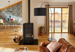 Lampadaire arqué Alacrane E27 L.190xH.220cm noir mat Goodhome