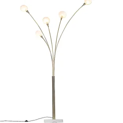 Lampadaire Art déco doré 5 lumières - Sixties Marmo