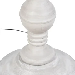 Lampadaire avec abat-jour en lin marron 45 cm - Classico