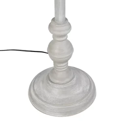 Lampadaire avec abat-jour en lin marron 45 cm - Classico
