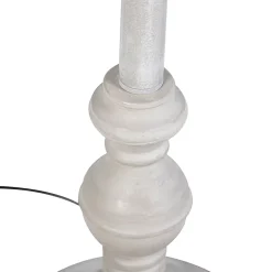 Lampadaire avec abat-jour en lin marron 45 cm - Classico