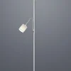Lampadaire avec liseuse flexible E27 + E14 blanc tissu IP20 - Trio - Hotel