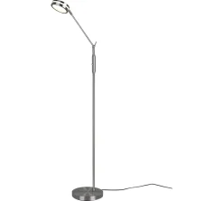 Lampadaire avec variateur tactile LED, nickel mat, 6,5W, 2700-4000K - Trio - Franklin