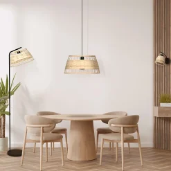 Lampadaire Bambou Umston Dunalux IP20 E27 40W Ø35 x H.157,5cm