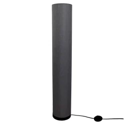 Lampadaire BEATE 110cm metal abat jour textile gris douille E27 salon salle a manger entree bureau style moderne