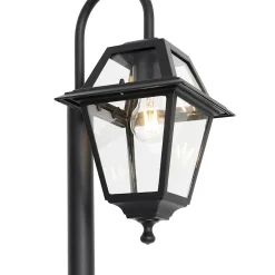 Lampadaire berta - 1 lumière - H 135 cm - Noir - Classique/Antique - Éclairage extérieur