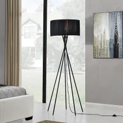 Lampadaire Black Mikado E27 155 Cm Noir lux.pro