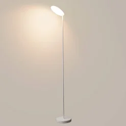 Lampadaire blanc design épuré tête orientable dimmable - Kalena