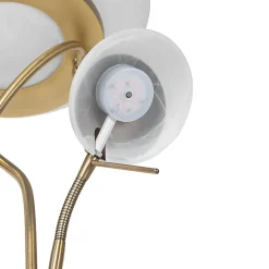 Lampadaire bronze avec LED et variateur avec liseuse - Empoli