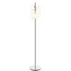 Lampadaire chromé tendance 7 sphères en verre 160 cm - Nicolea