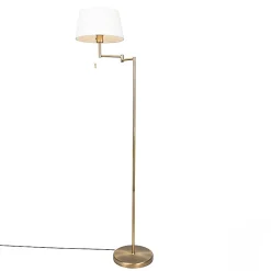 Lampadaire classique intelligent bronze avec blanc incluant WiFi A60 - Ladas Fix