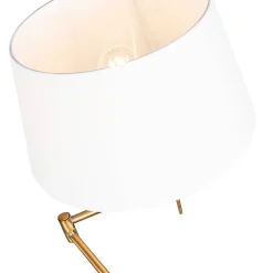 Lampadaire classique intelligent bronze avec blanc incluant WiFi A60 - Ladas Fix