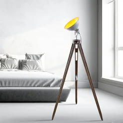 Lampadaire 145cm Bois Et Métal Model Factory Mac-andrews