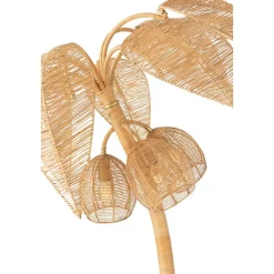 Lampadaire Cocotier en Rotin 