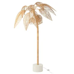 Lampadaire Cocotier en Rotin 