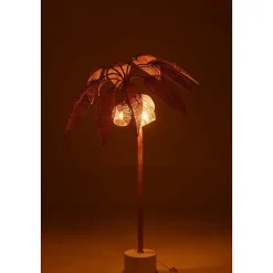Lampadaire Cocotier en Rotin 