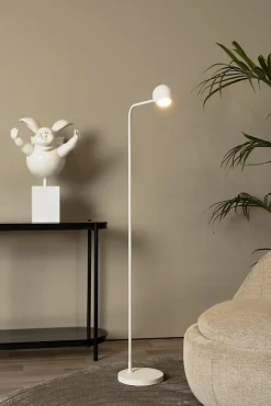 Lampadaire COMET en métal avec LED intégré - Blanc - Lucide