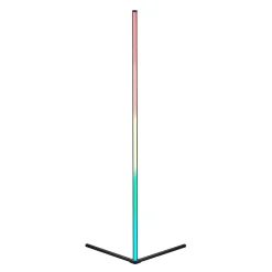 Lampadaire d'angle LED connectée RGB IP20 10W l.60 x H.141 cm noir Reality Leuchten