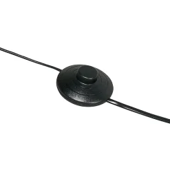 Lampadaire d'arc moderne intelligent noir avec A60 Wifi - Vinossa