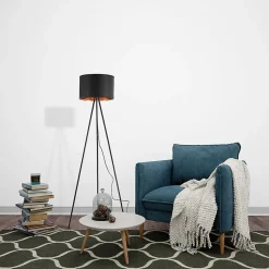 Lampadaire décoratif 1xE27 23W IP20 - Noir