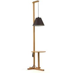 Lampadaire Design avec Table d'Appoint 