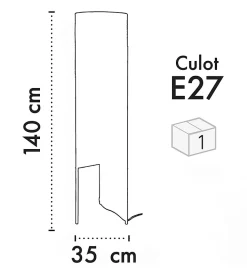 Lampadaire design Bali 135cm cannage naturel compatible LED