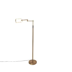 Lampadaire design bronze avec LED et variateur tactile - Notia