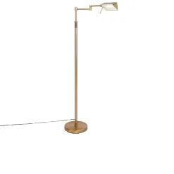 Lampadaire design bronze avec LED et variateur tactile - Notia